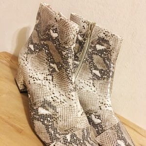Zara Taralufic snakeskin ankle boots
